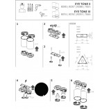 Lampa spot potrójna Eye Tone III biała | Nowodvorski