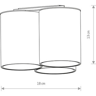 Lampa spot potrójna Eye Tone III 18cm biała Nowodvorski