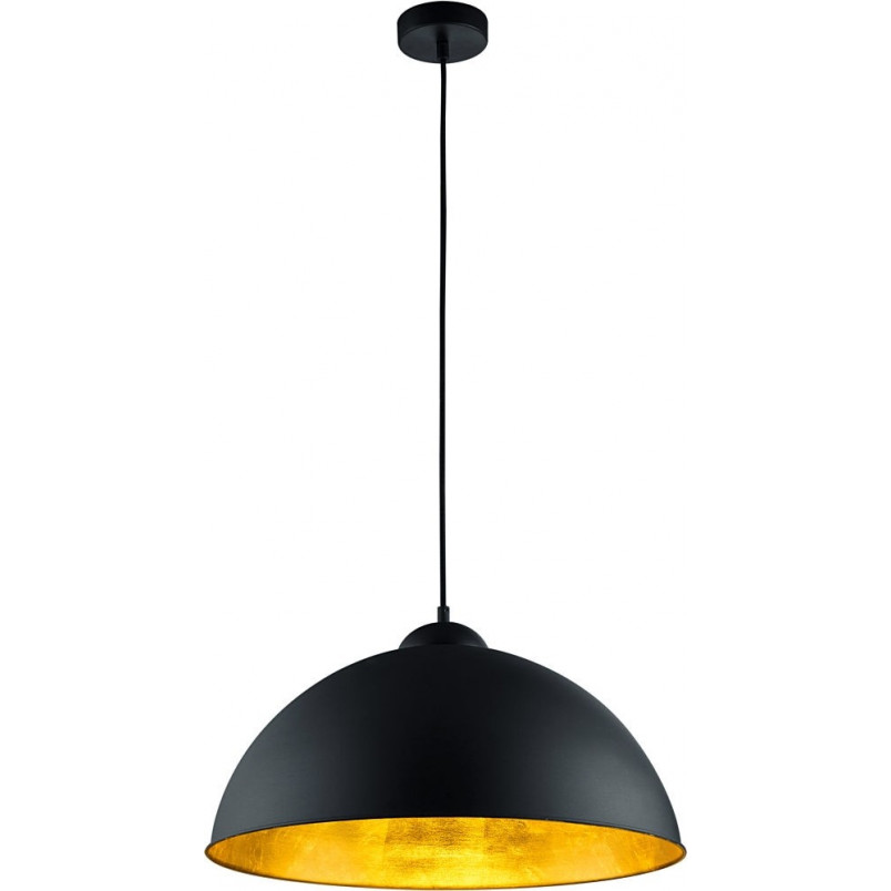 Lampa Wisząca Industrialna Romino | Trio - Czarny Mat