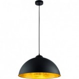Lampa Wisząca Industrialna Romino | Trio - Czarny Mat