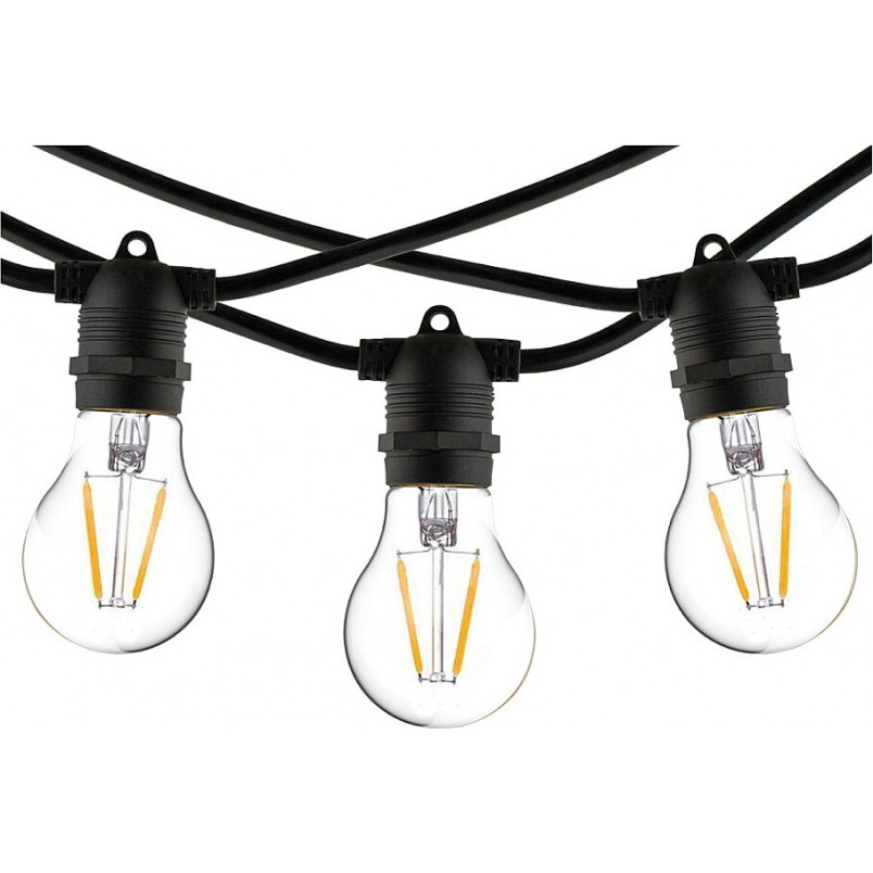 Lampki Ogrodowe Festoon Lights Nowodvorski - 600cm, Czarny