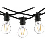 Lampki Ogrodowe Festoon Lights Nowodvorski - 600cm, Czarny