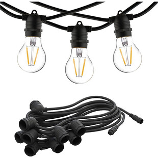 Lampki Ogrodowe Festoon Lights Nowodvorski - 600cm, Czarny