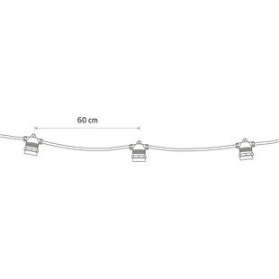 Lampki Ogrodowe Festoon Lights Nowodvorski - 600cm, Czarny