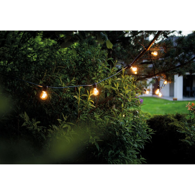 Lampki Ogrodowe Festoon Lights Nowodvorski - 600cm, Czarny