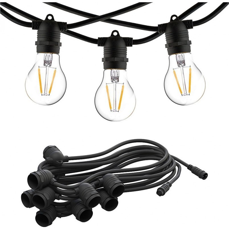 Lampki Ogrodowe Festoon Lights XV 900cm Czarny | Nowodvorski