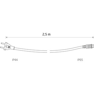 Przewód do lampek Festoon Lights 250cm czarny Nowodvorski