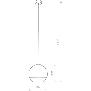 Lampa wisząca Globe II Nowodvorski | Szklana kula, chrom