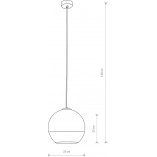 Lampa wisząca Globe II - Nowodvorski | Kula szklana 25cm