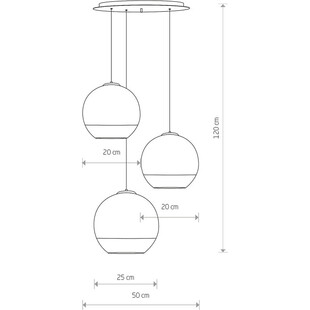 Lampa wisząca Globe III Nowodvorski - 3 kule szklane | Kup teraz