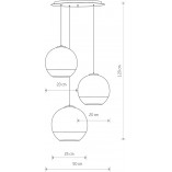 Lampa wisząca Globe III Nowodvorski - 3 kule szklane | Kup teraz