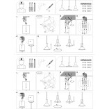 Lampa wisząca Hermanos Nowodvorski | Czarny i Mosiądz