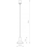 Lampa wisząca Hermanos Nowodvorski | Czarny i Mosiądz