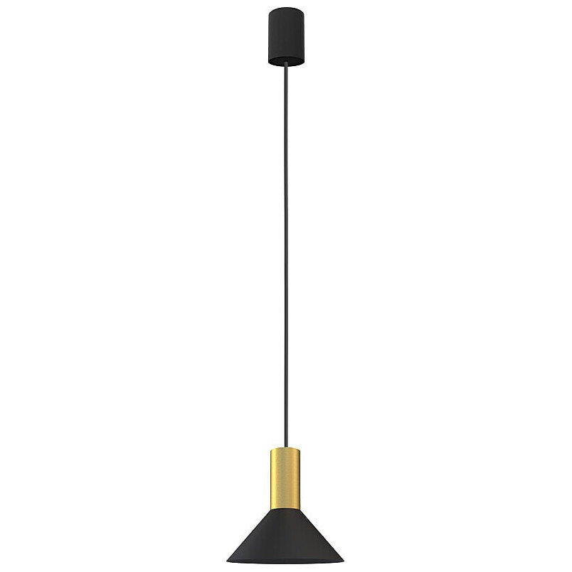 Lampa Wisząca Hermanos Czarna/Mosiądz | Nowodvorski