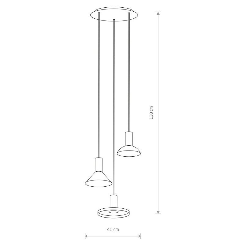 Lampa Wisząca Nowodvorski Hermanos III | Czarna z Mosiądzem - Kup Teraz!