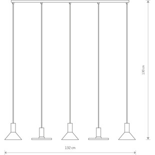Lampa wisząca Hermanos V - Nowoczesny design, Nowodvorski