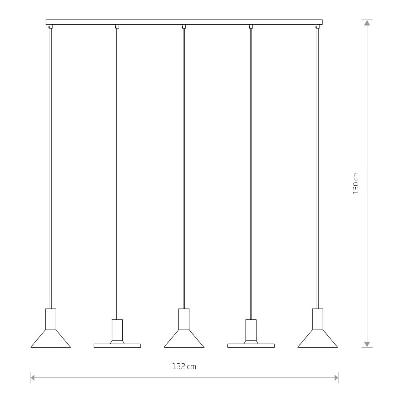 Lampa wisząca Hermanos V - Nowoczesny design, Nowodvorski