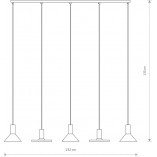 Lampa wisząca Hermanos V - Nowoczesny design, Nowodvorski