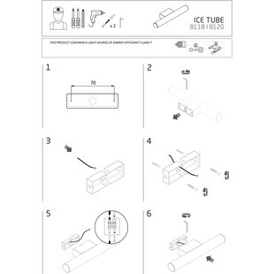 Kinkiet łazienkowy Ice Tube LED 60cm | Nowodvorski