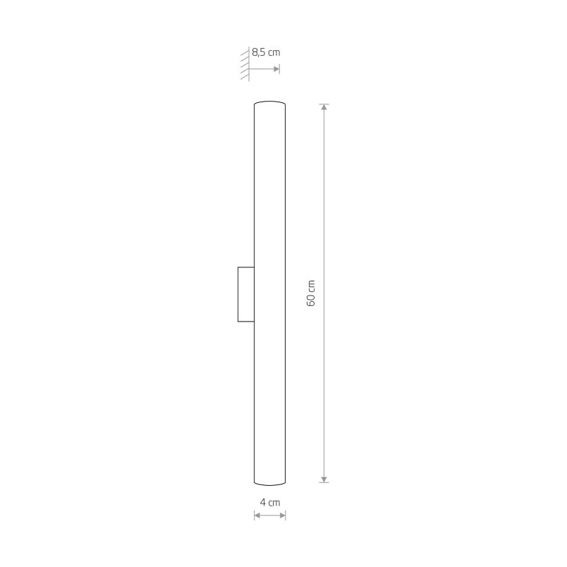 Kinkiet łazienkowy Ice Tube LED 60cm | Nowodvorski