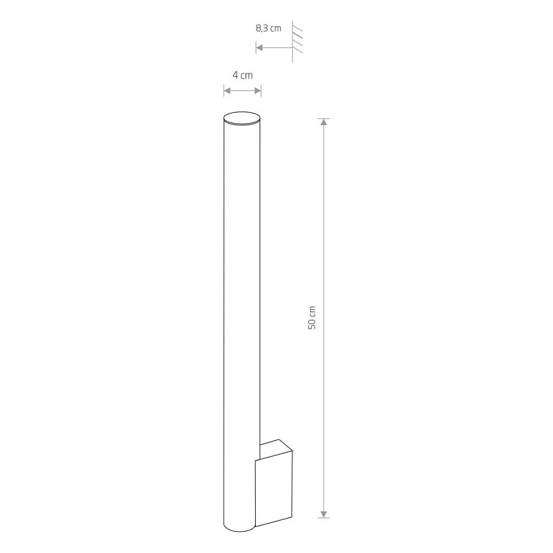 Kinkiet Ice Tube LED - Nowoczesne oświetlenie łazienkowe | Nowodvorski