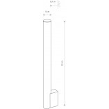 Kinkiet Ice Tube LED - Nowoczesne oświetlenie łazienkowe | Nowodvorski