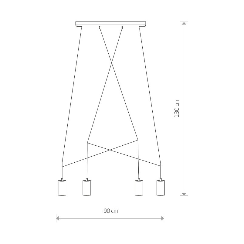 Lampa Sufitowa Minimalistyczna Imbria IV - Nowodvorski | Mosiądz