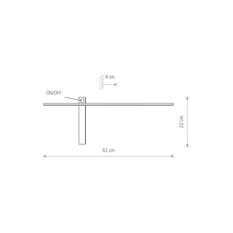 Kinkiet LED czarny Impulse Nowodvorski | Minimalistyczny design