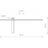 Kinkiet LED czarny Impulse Nowodvorski | Minimalistyczny design