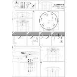 Lampa Wisząca Mosiężna Laser VII 30cm | Nowodvorski