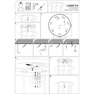 Lampa wiszące tuby Laser VII 30cm czarna Nowodvorski
