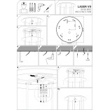 Lampa wiszące tuby Laser VII 30cm czarna Nowodvorski