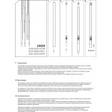 Lampa wiszące tuby Laser VII 30cm czarna Nowodvorski