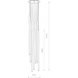 Lampa wiszące tuby Laser VII 30cm czarna Nowodvorski