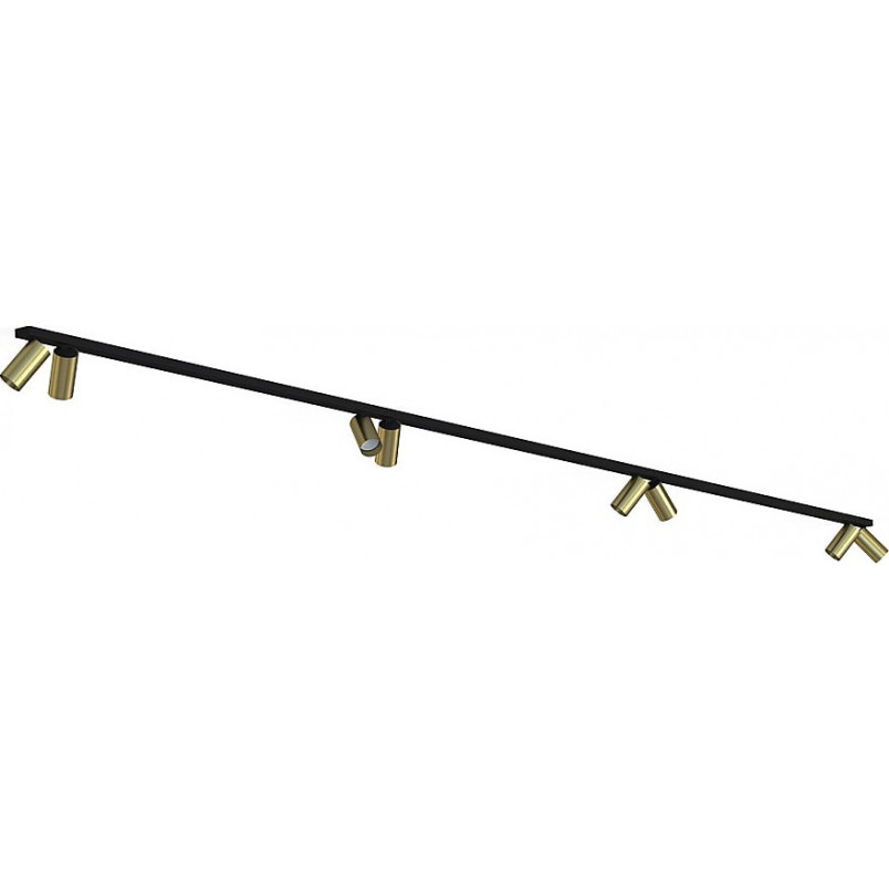 Lampy punktowe sufitowe | Reflektor sufitowy Mono Straight Long VIII mosiężny Nowodvorski