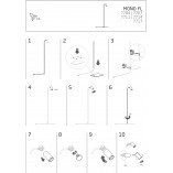 Lampa podłogowa Mono | Nowodvorski | Minimalizm i styl