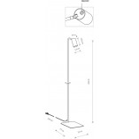 Lampa podłogowa Mono | Nowodvorski | Minimalizm i styl