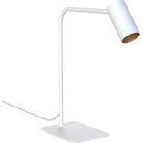 Lampa biurkowa Mono biało-złota Nowodvorski | Minimalistyczny design