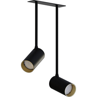 Lampa podtynkowa Mono Long 17cm czarny / złoty Nowodvorski