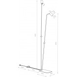 Lampa podłogowa Mono czarna | Nowodvorski - Minimalistyczny Design