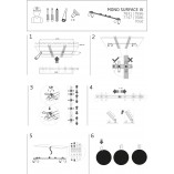 Lampa podtynkowa Mono czarna | Nowodvorski - 118cm
