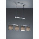 Lampa wisząca Garda szara Trio | Nowoczesny design
