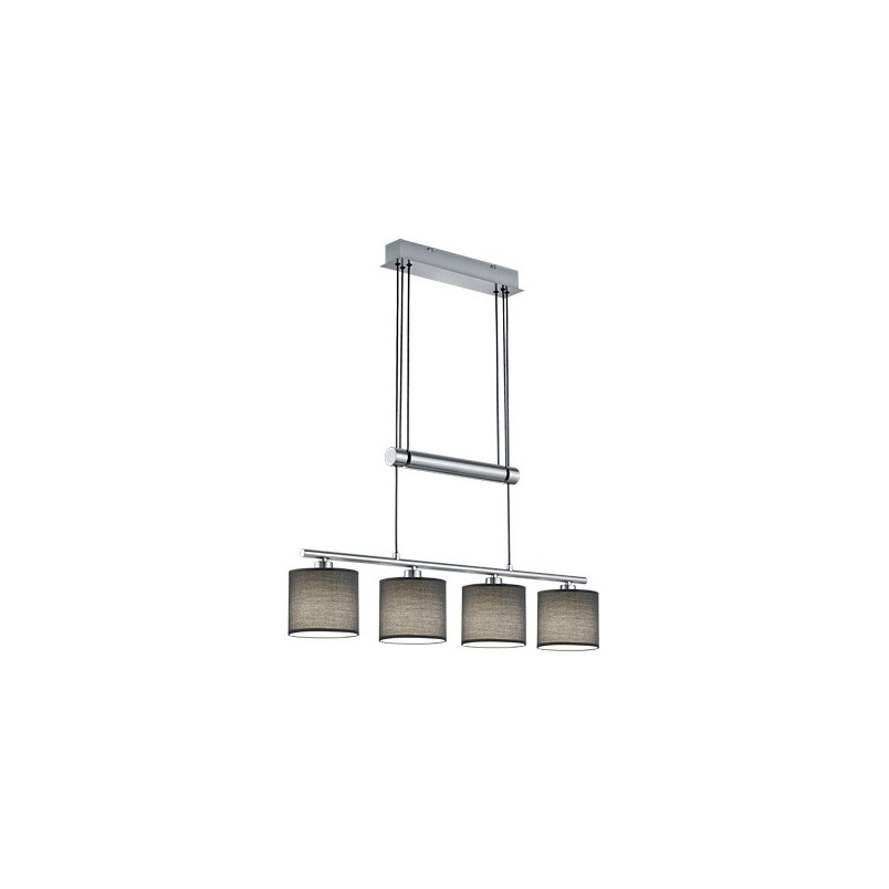 Lampa wisząca Garda szara Trio | Nowoczesny design
