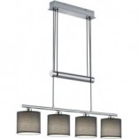 Lampa wisząca Garda szara Trio | Nowoczesny design