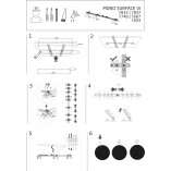 Lampa podtynkowa Mono 200cm czarna Nowodvorski | Nowoczesne oświetlenie