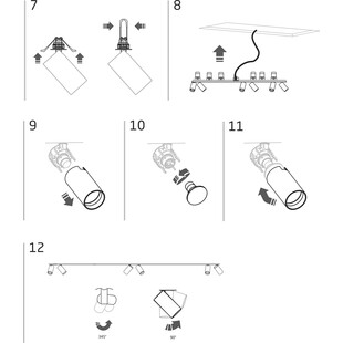 Lampa podtynkowa Mono 200cm czarna Nowodvorski | Nowoczesne oświetlenie