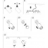 Lampa podtynkowa Mono 200cm czarna Nowodvorski | Nowoczesne oświetlenie