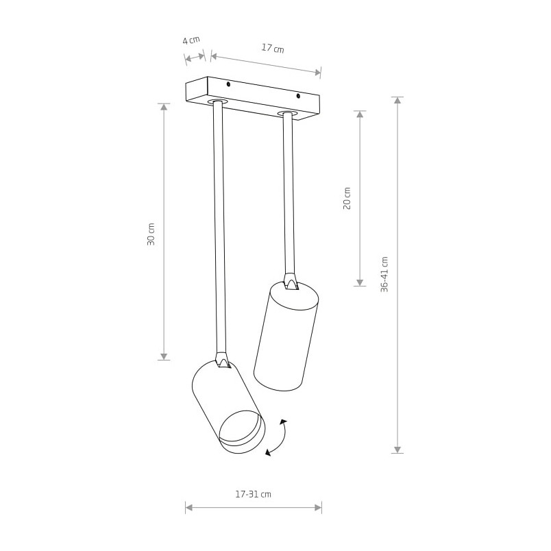 Lampa sufitowa Mono II czarna | Nowodvorski - Minimalizm i styl