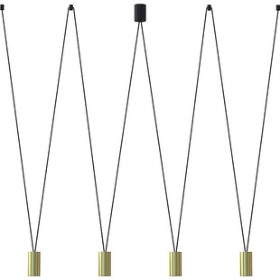Lampa wiszące tuby More Eye IV 160cm mosiężna Nowodvorski