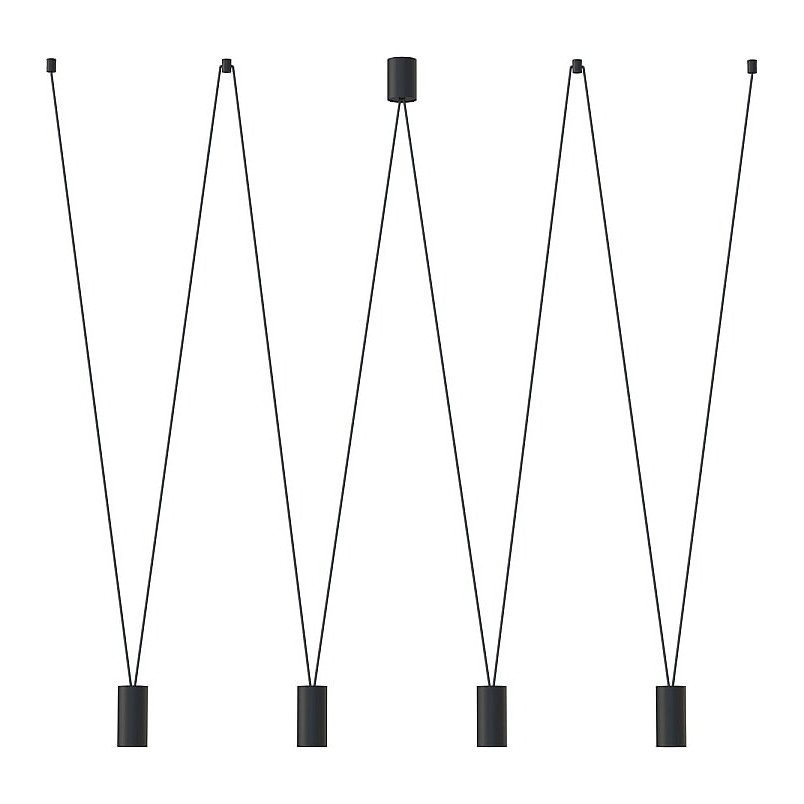 Lampa wisząca More Eye IV czarna | Nowodvorski